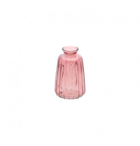 vase verre verone rose d ambre dia 7cm x 11cm (1)